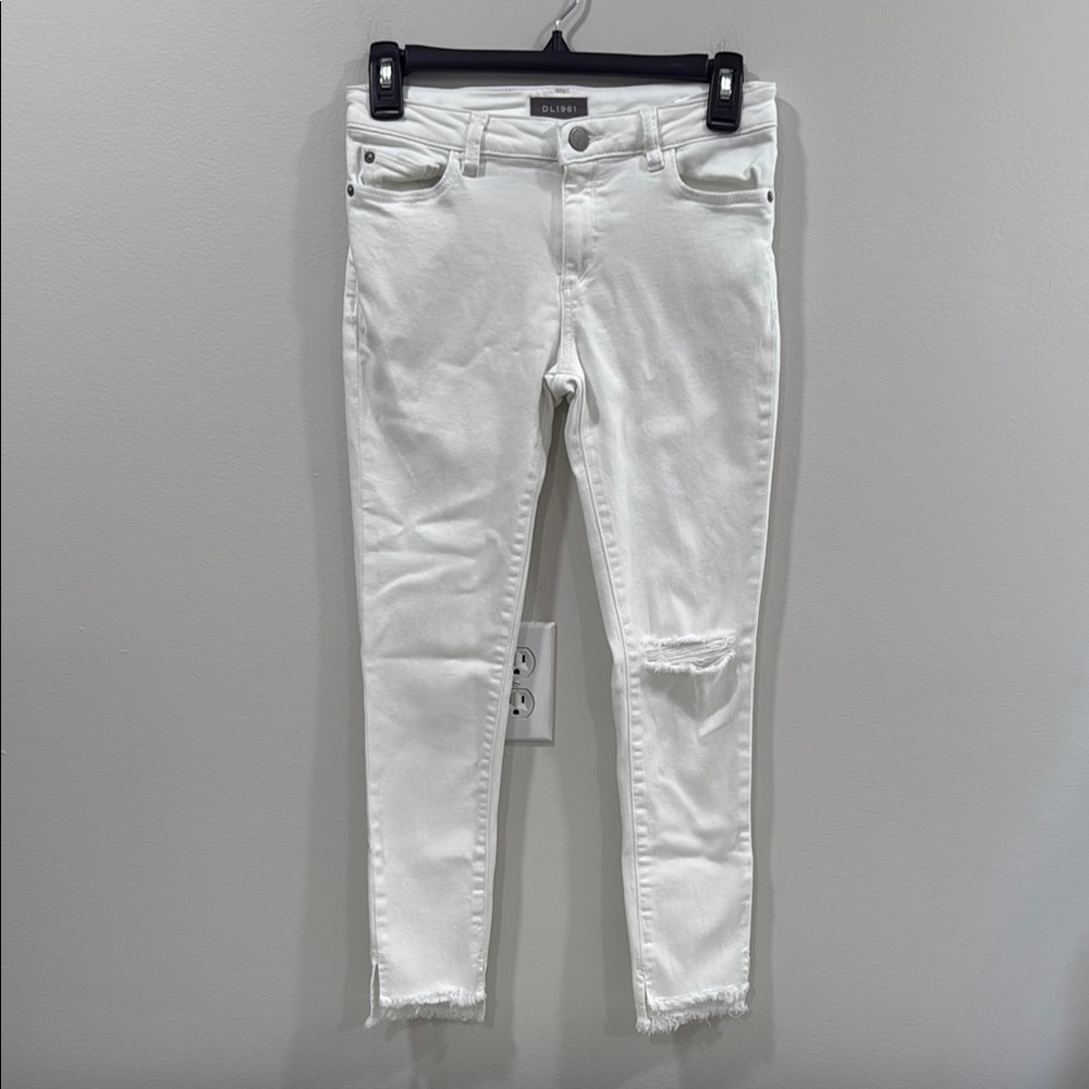 DL1961 White Skinny Jeans Size 14 EUC